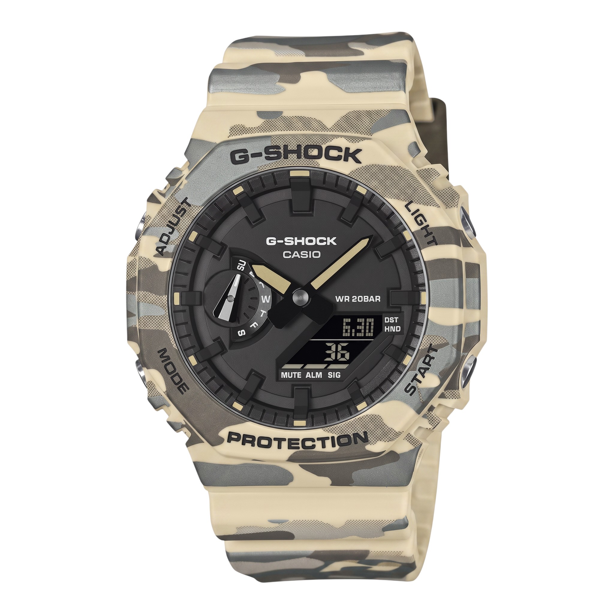 Casio G-Shock GA-2100CM-5AER - camouflage 45,4 mm