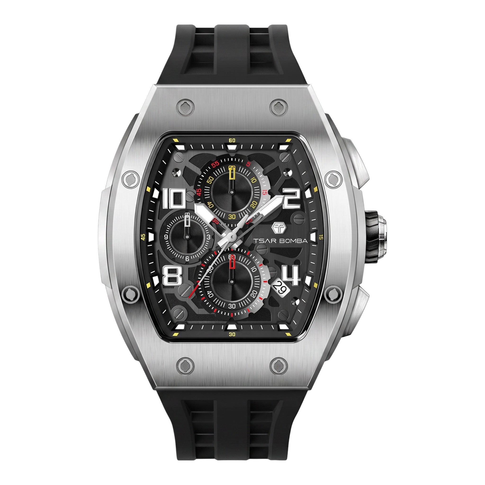 Tsar Bomba Elemental Calendar TB8224Q-01 - noire 44,8 mm