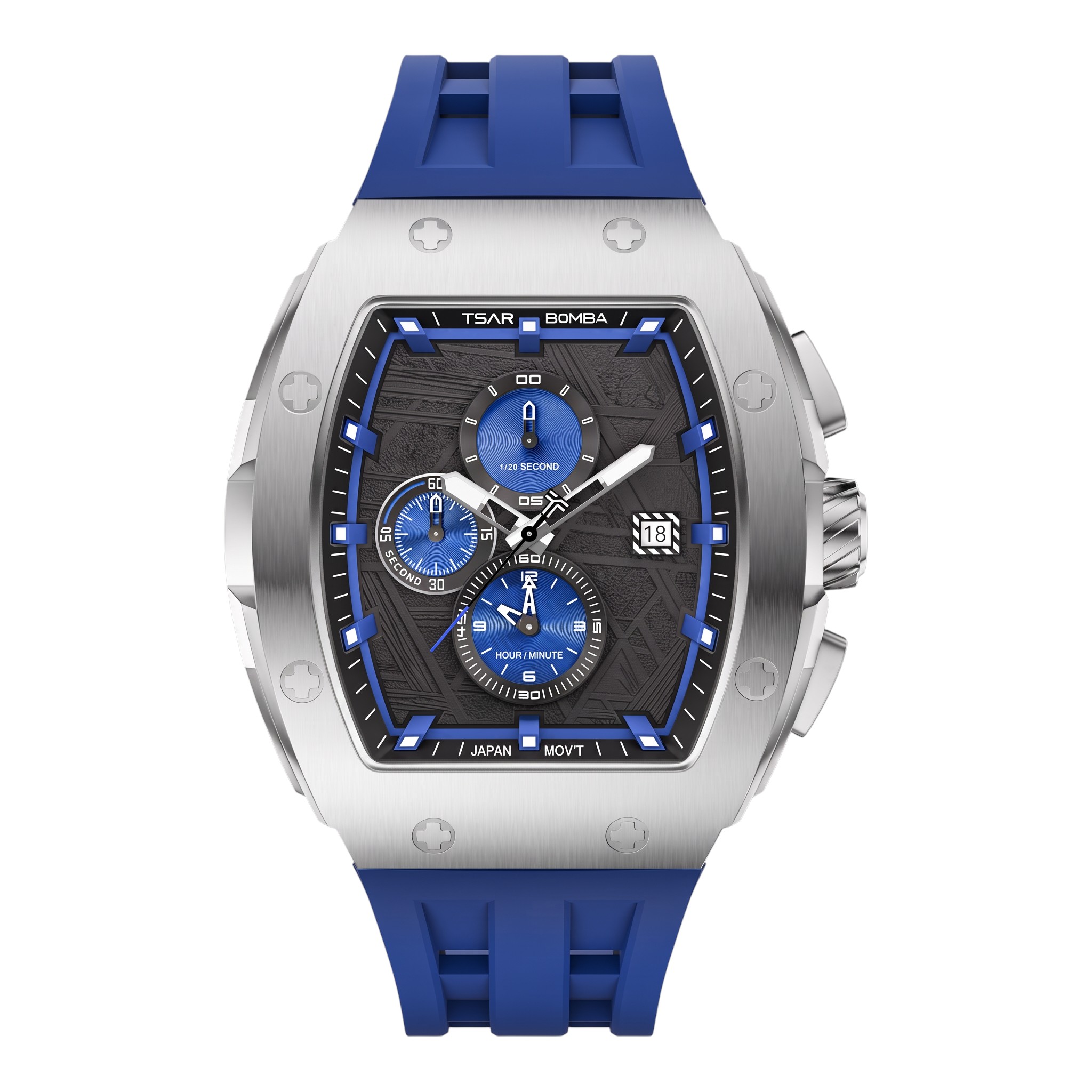 Tsar Bomba Elemental Quartz II TB8211QII-09 - bleue 46 mm