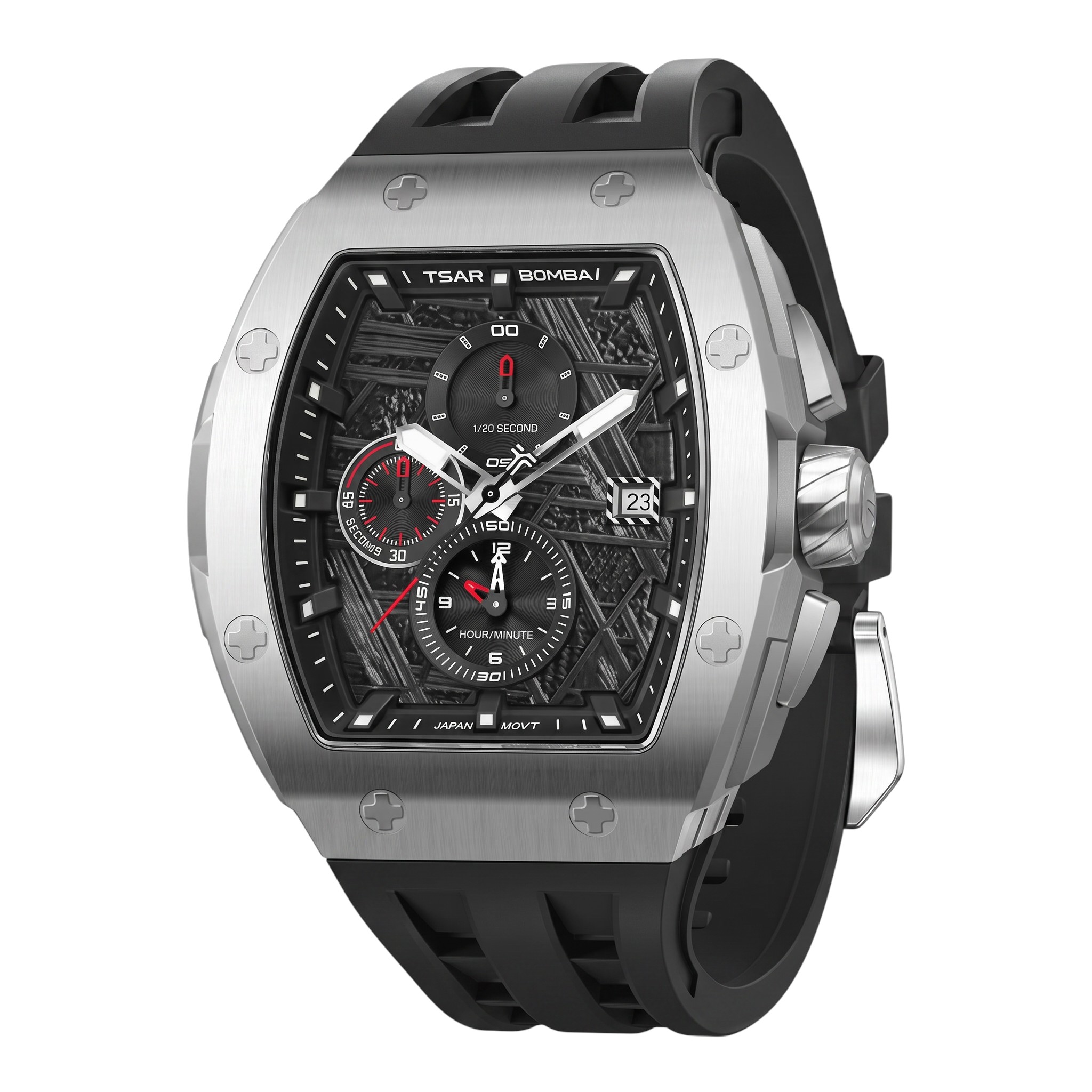 TSAR BOMBA Elemental TB8211QII08 - noire 46 mm