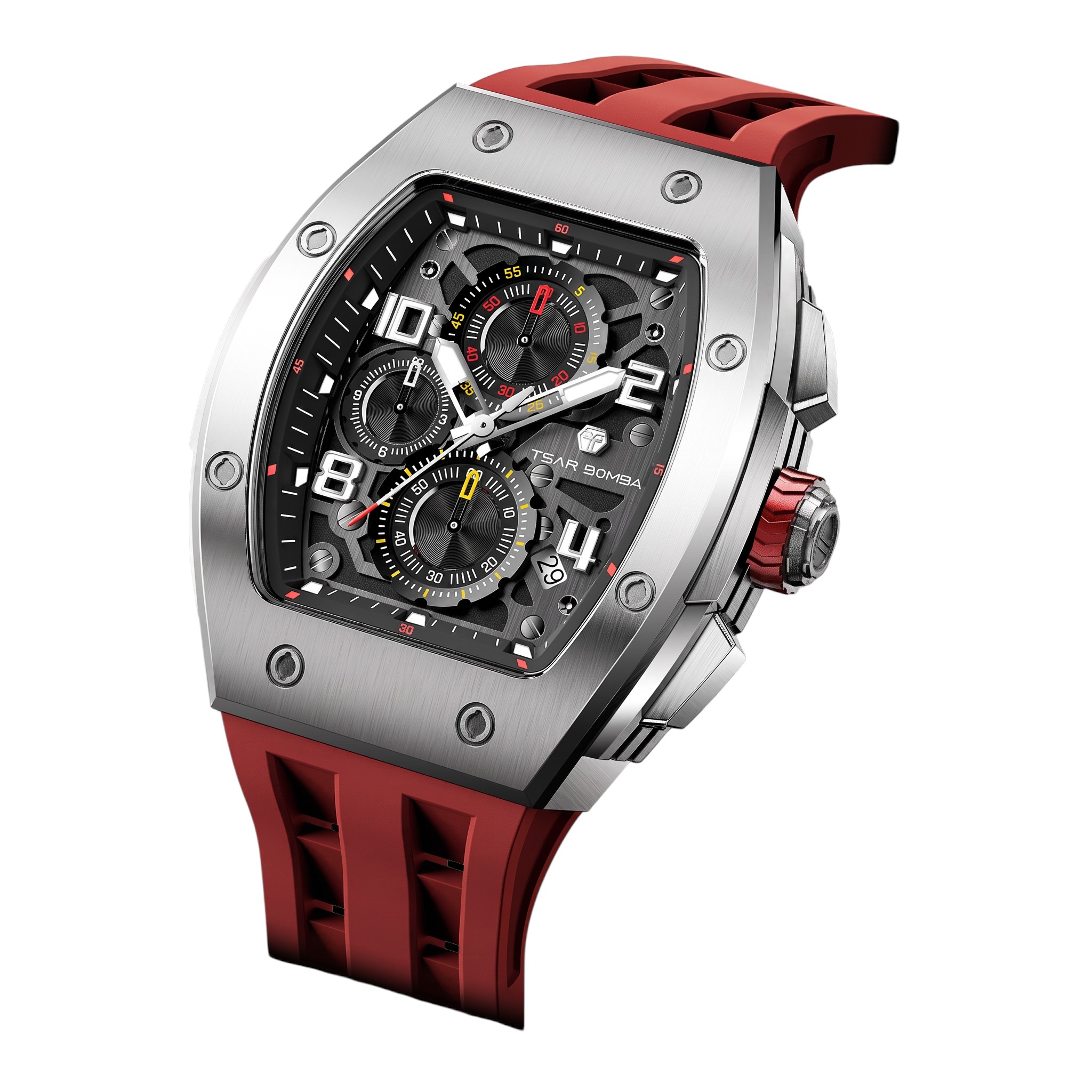 Tsar Bomba Elemental Calendar TB8224Q-03 - rouge 44,8 mm