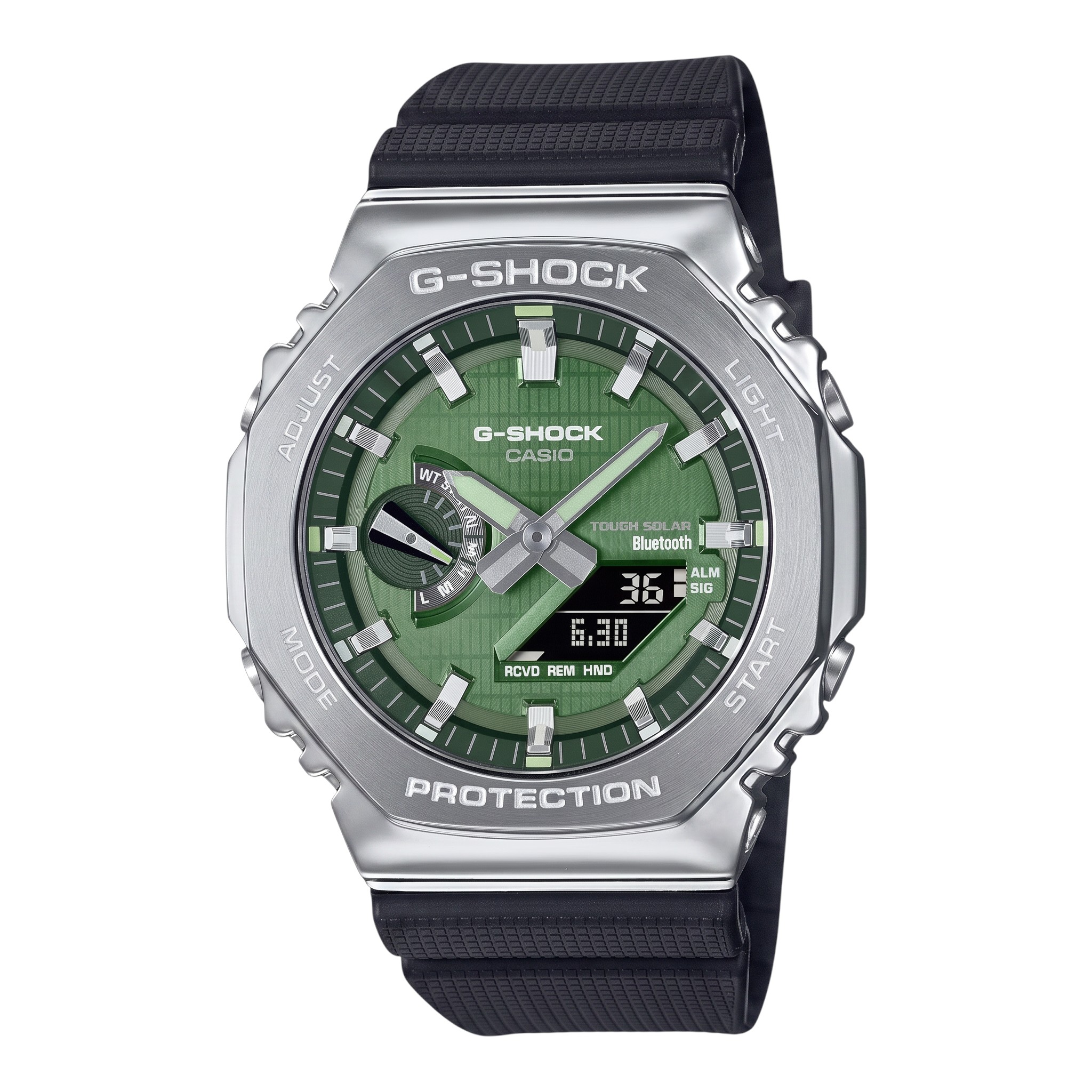 Casio G-SHOCK GBM-2100A-1A3ER - solaire cadran vert