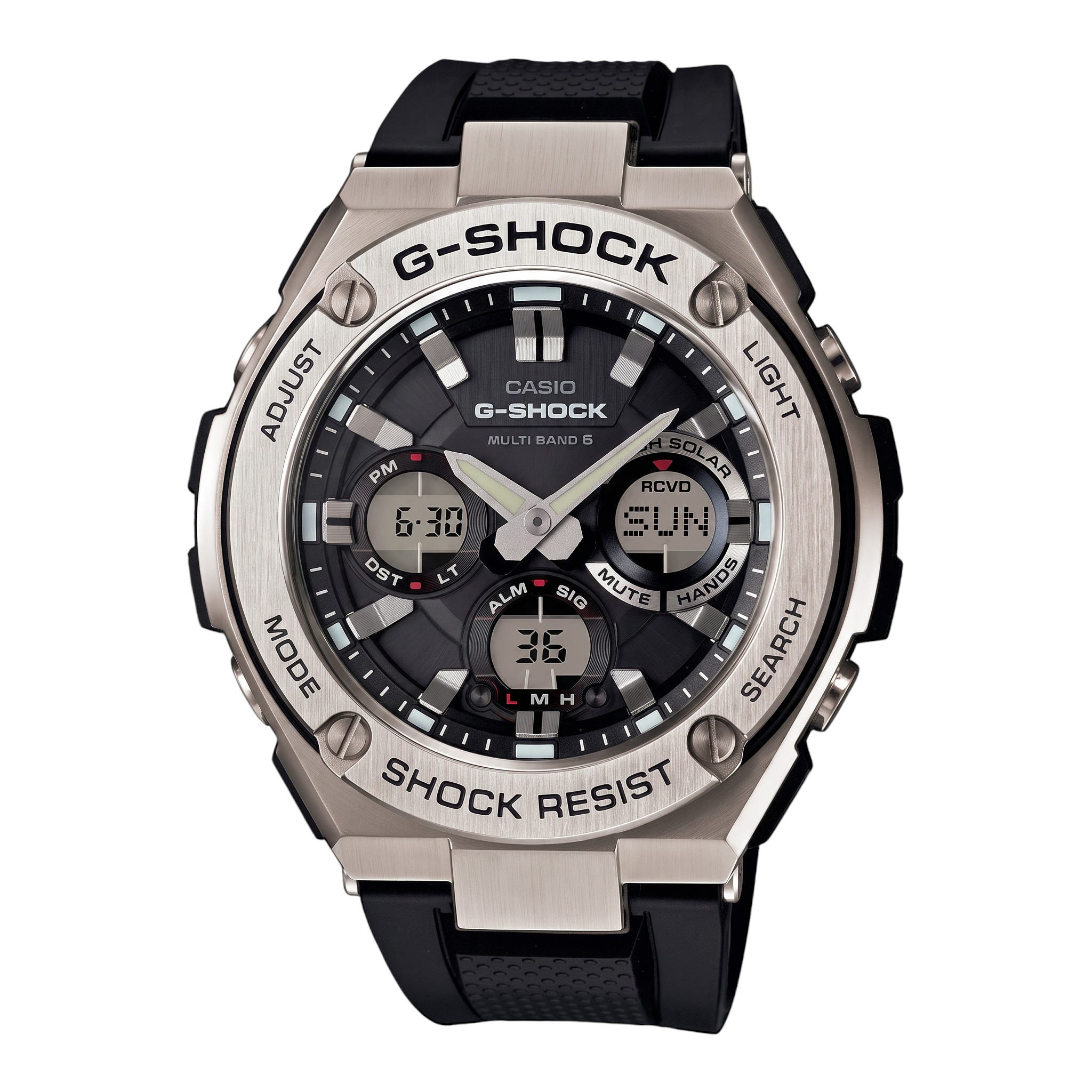 Casio G-SHOCK G-STEEL GST-W110-1A - solaire noire