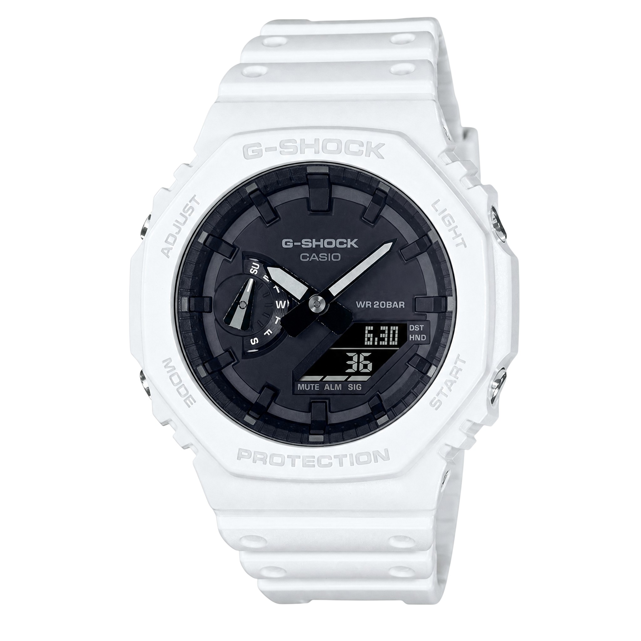 Casio G-SHOCK GA-2100-7AER - blanche 45,4 mm