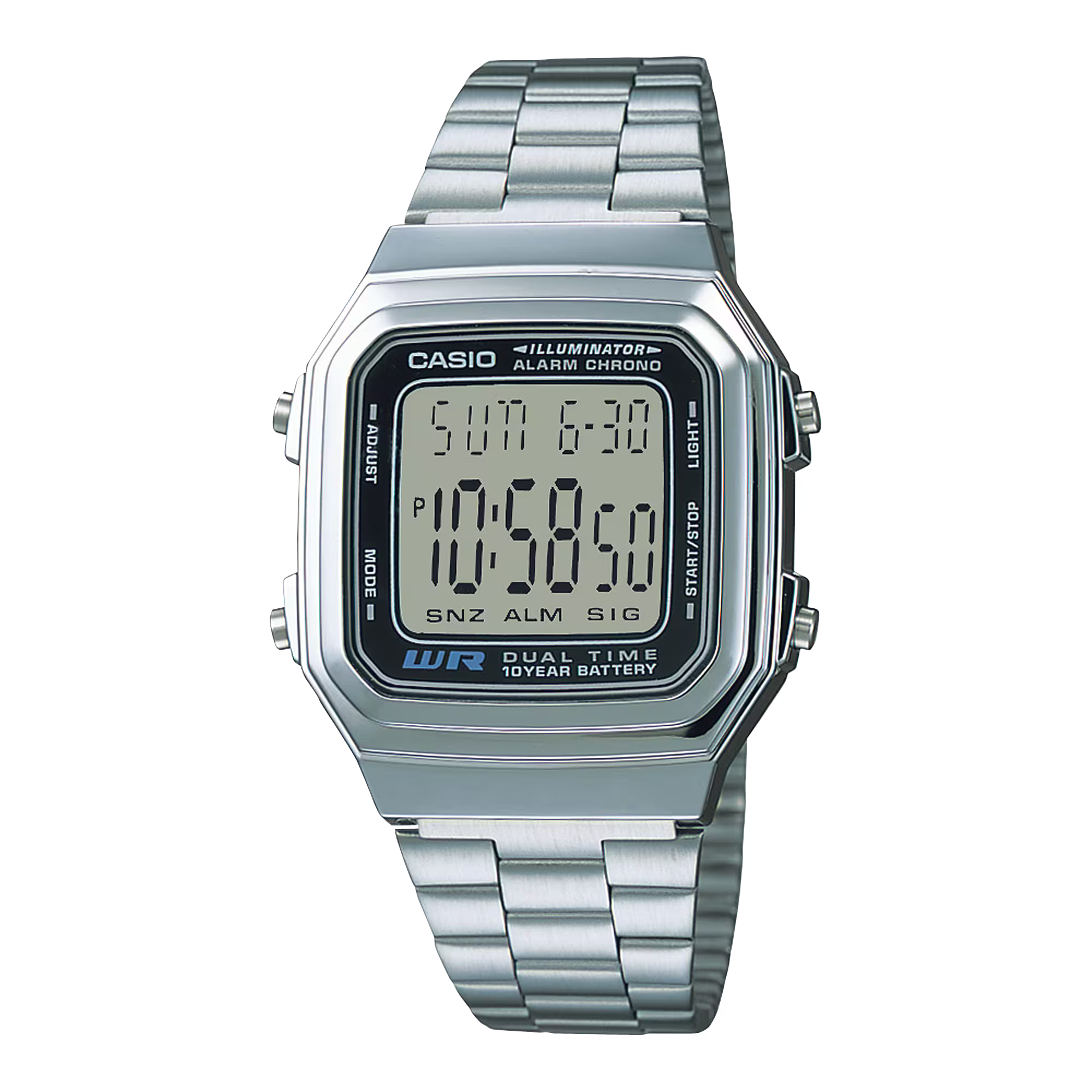 CASIO Casio Vintage A178WA-1A - digitale acier 34 mm