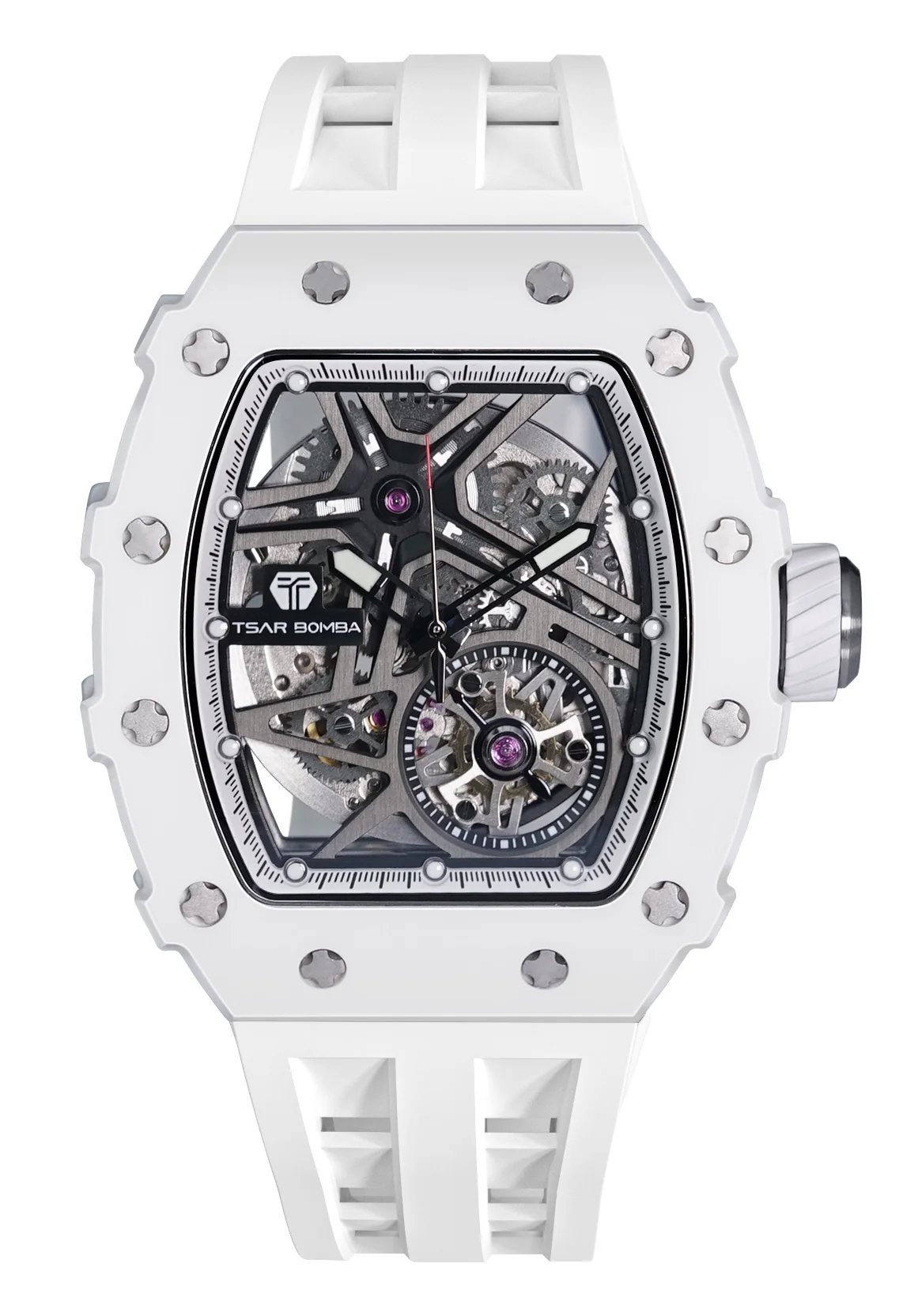 TSAR BOMBA Tsar Bomba Elemental TB8209C02 - automatique blanche 43 mm